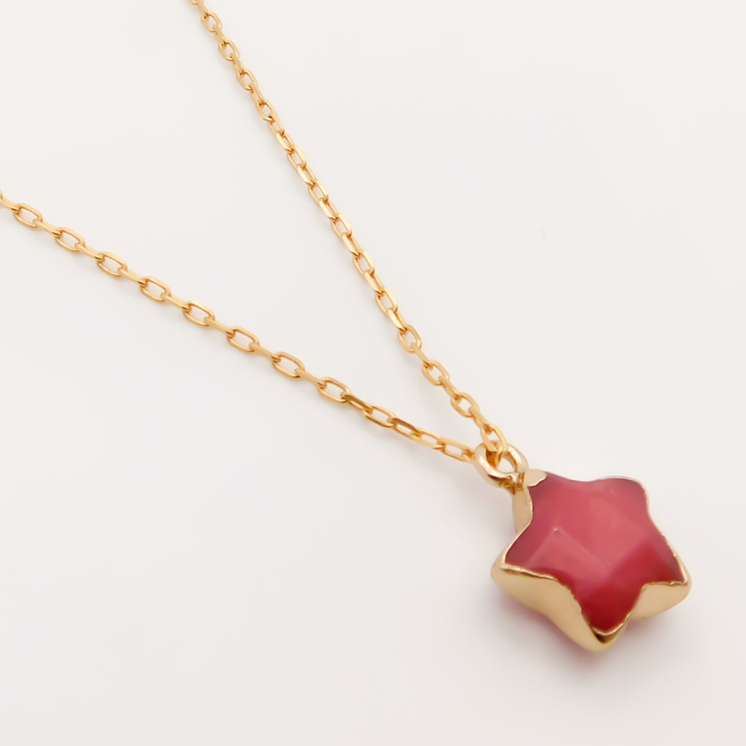 Outlet- Iconic Enamel Layering Necklace, Red – Orli Jewellery