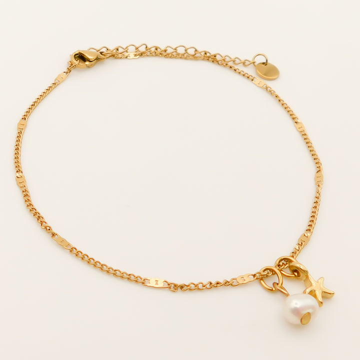 Soho Link Chain Charm Anklet, Gold