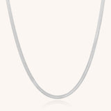 Dillion Snake Chain Necklace, Silver