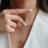 Open Curved Heart Fine Chain Necklace, Gold