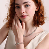 Infinity Chunky Necklace, Silver