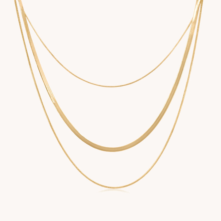 Layered Essential Necklace, Gold