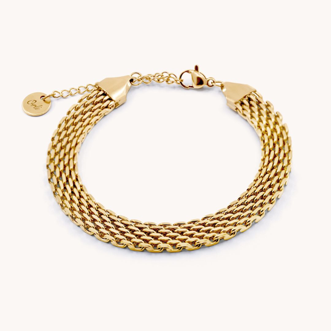 Luxe Mesh Bracelet, Gold