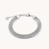 Luxe Mesh Bracelet, Silver