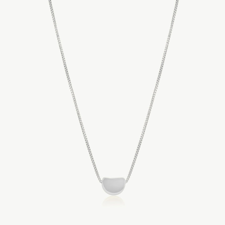 Amara Pebble Necklace, Silver