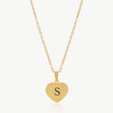 Classic Engravable Heart Necklace, Gold
