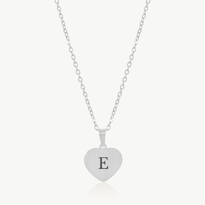 Classic Engravable Heart Necklace, Silver