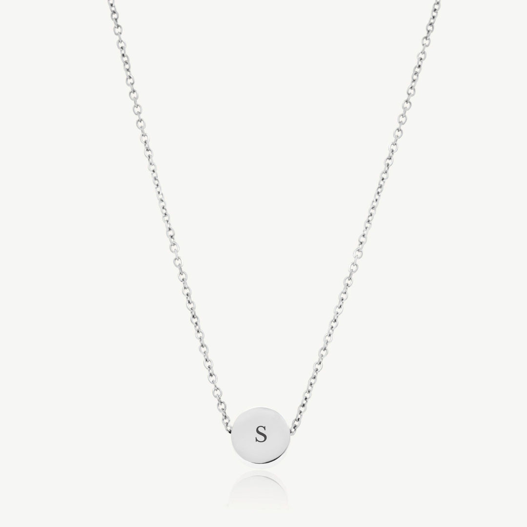 Luna Personalised Fine Necklace, Silver