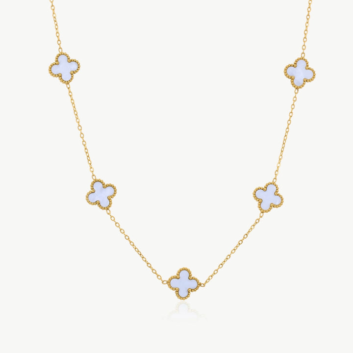 White Clover Necklace, Gold