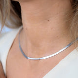 Dillion Snake Chain Necklace, Silver