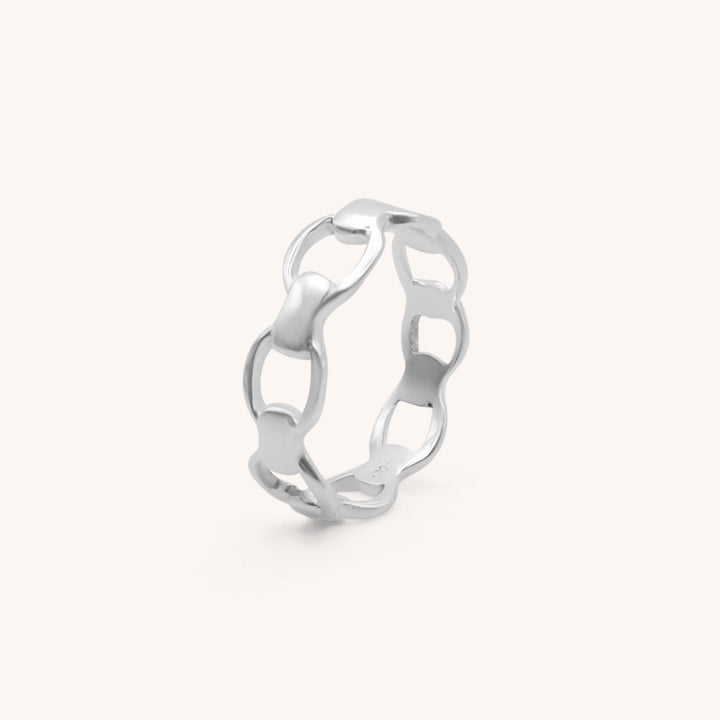 Sterling Silver Ring with Open Work