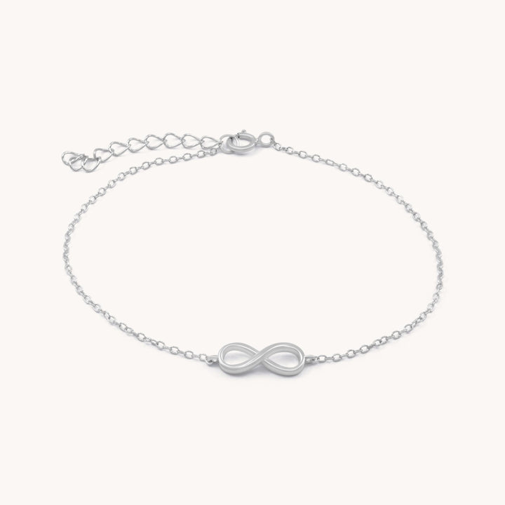 Sterling Silver Dainty Infinity Bracelet