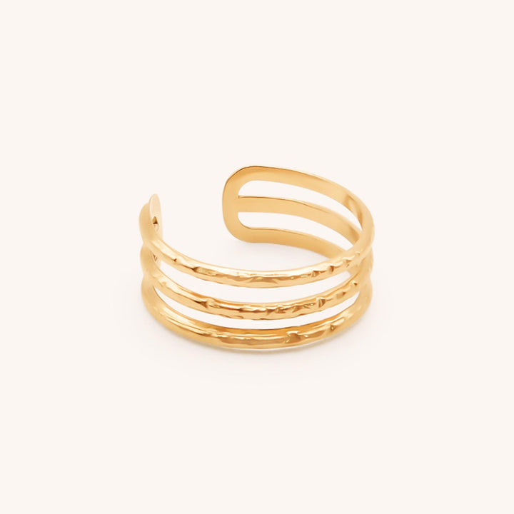 Triple Band Ring, Gold