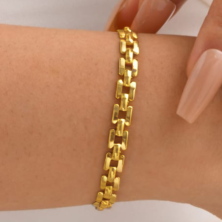 Monaco Link Bracelet, Gold