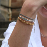 Hammered Cuff, Silver