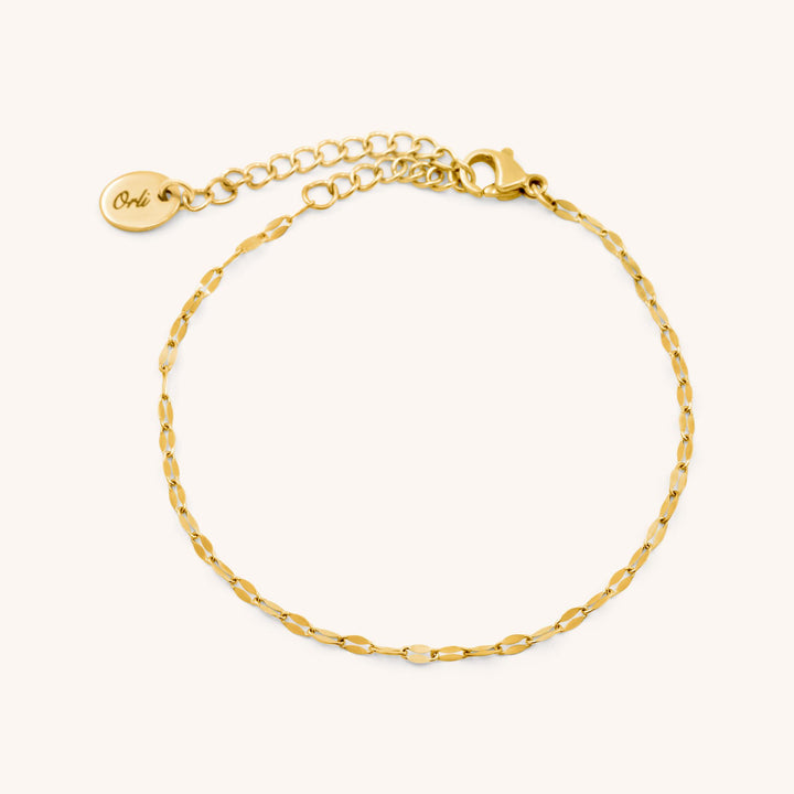 Vita Textured Link Bracelet, Gold