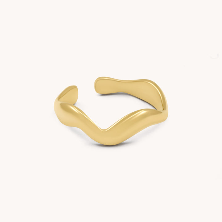 Wavy Ring, Gold