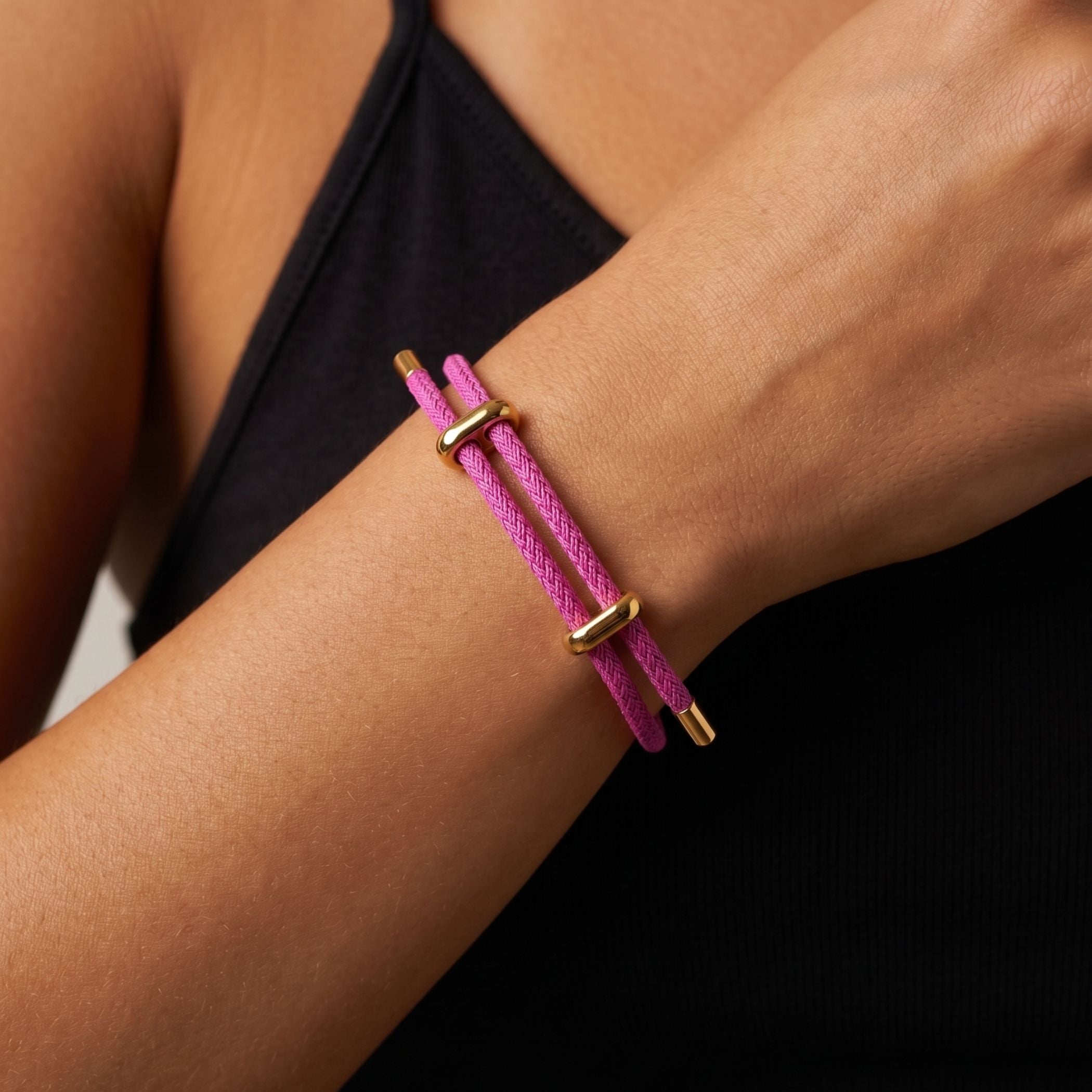Capri Friendship Bracelet, Fuschia
