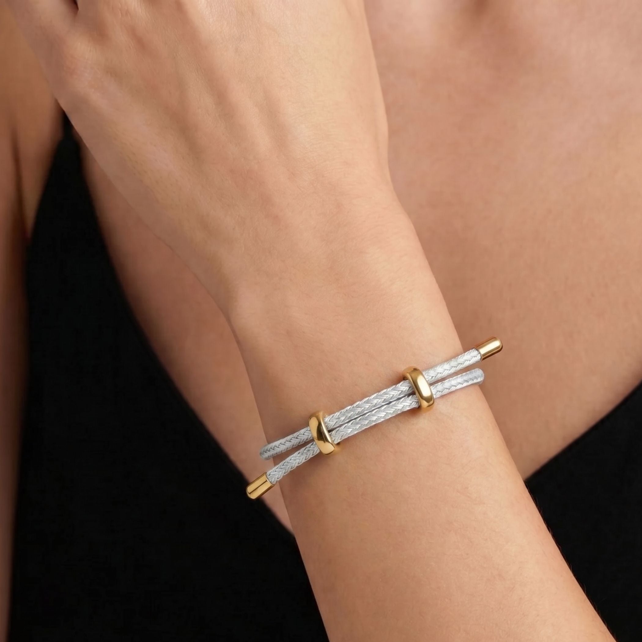 Capri Friendship Bracelet,  Ice Blue