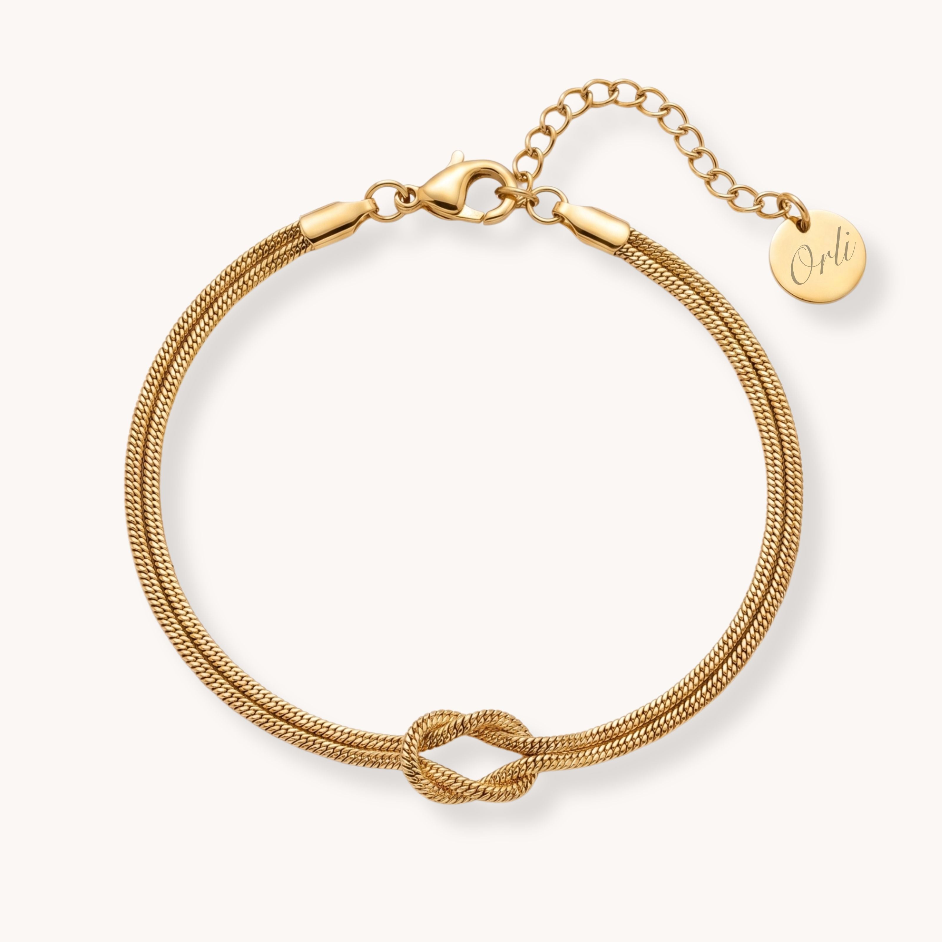 Forever Knot Bracelet in Gold - product shot