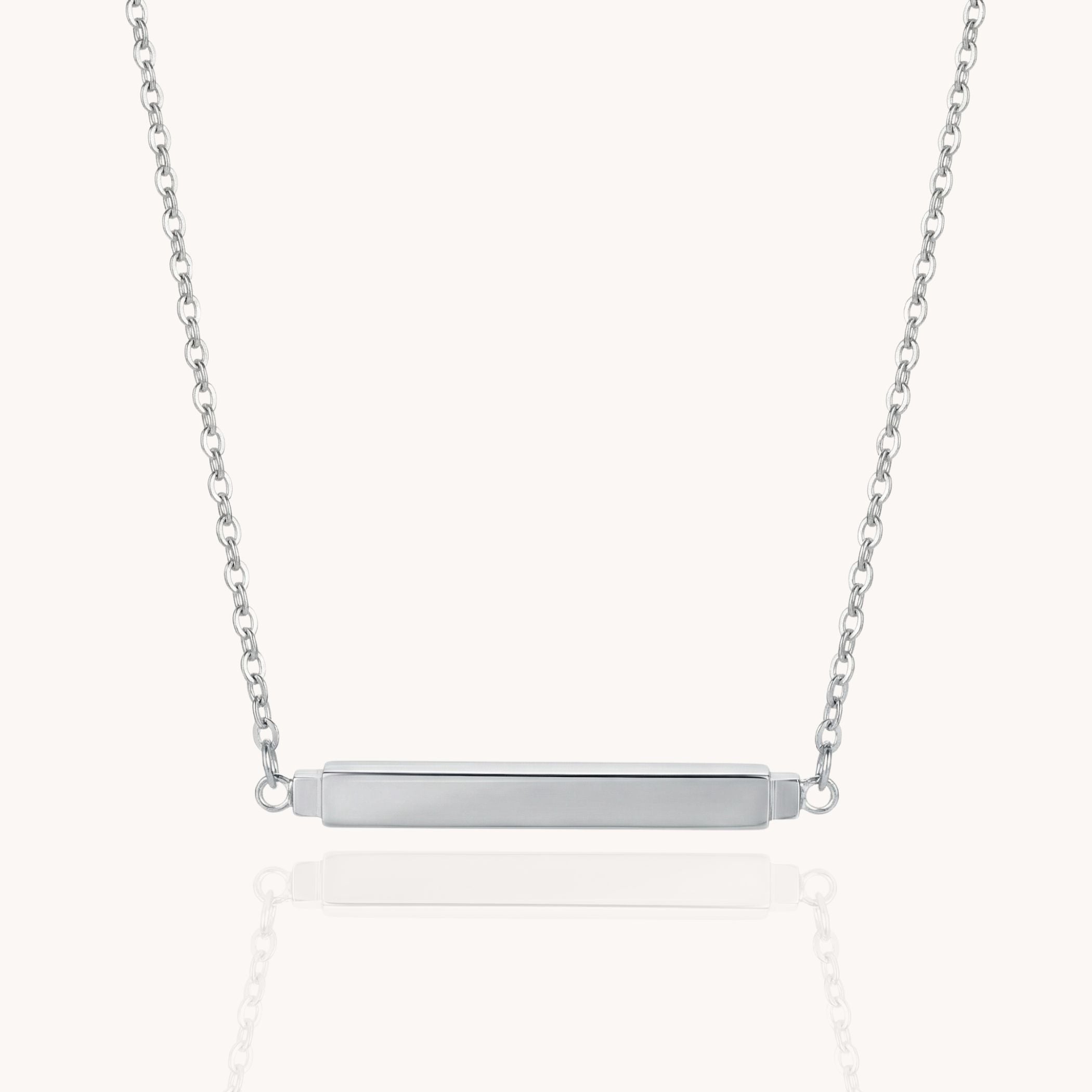 Hidden Message Necklace in Silver