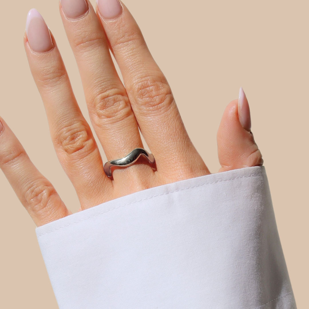Wavy Ring, Silver