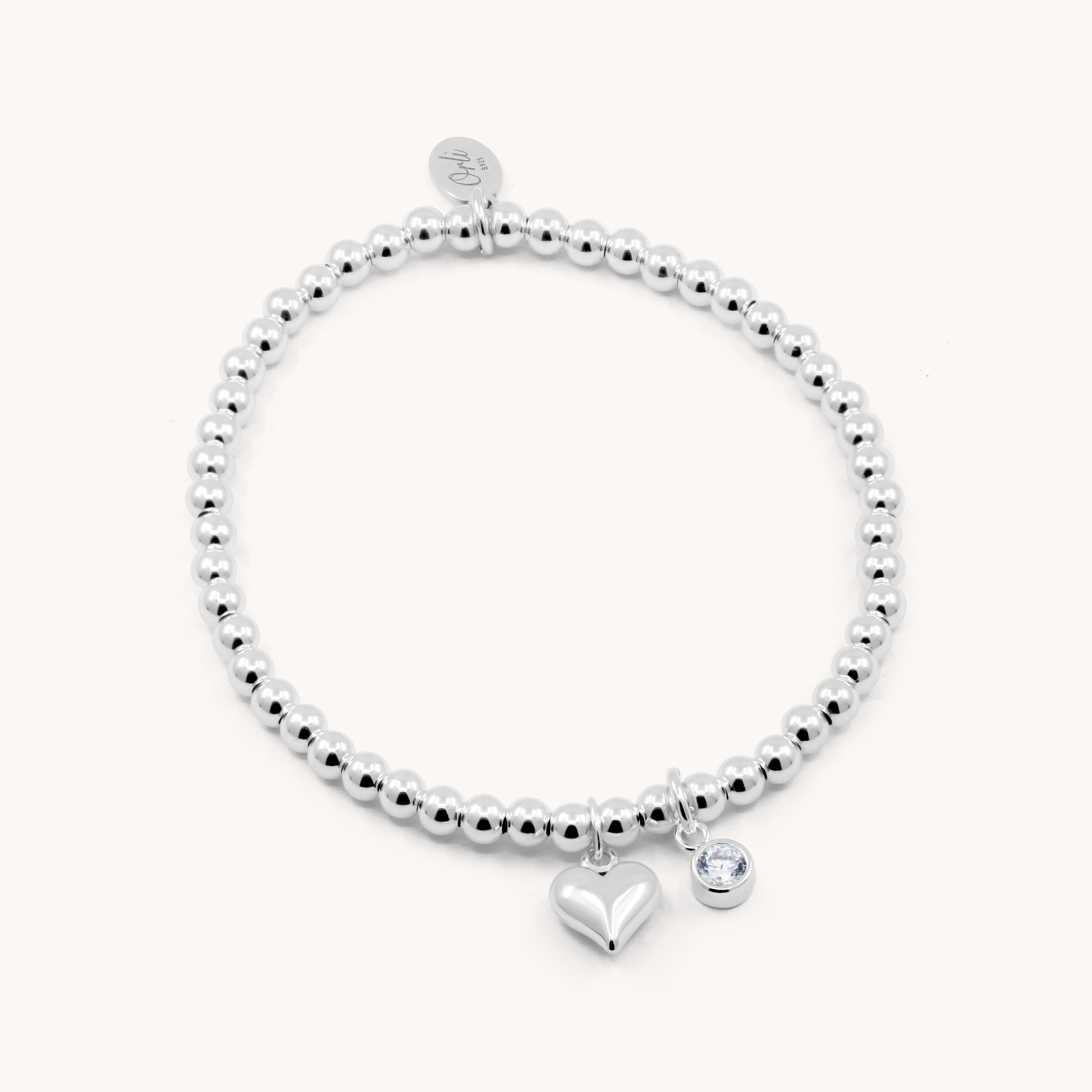 Sterling Silver 925 Daisy Flower Charm Bead With Heart - Compatible With Pandora Bracelets, Gift For Her