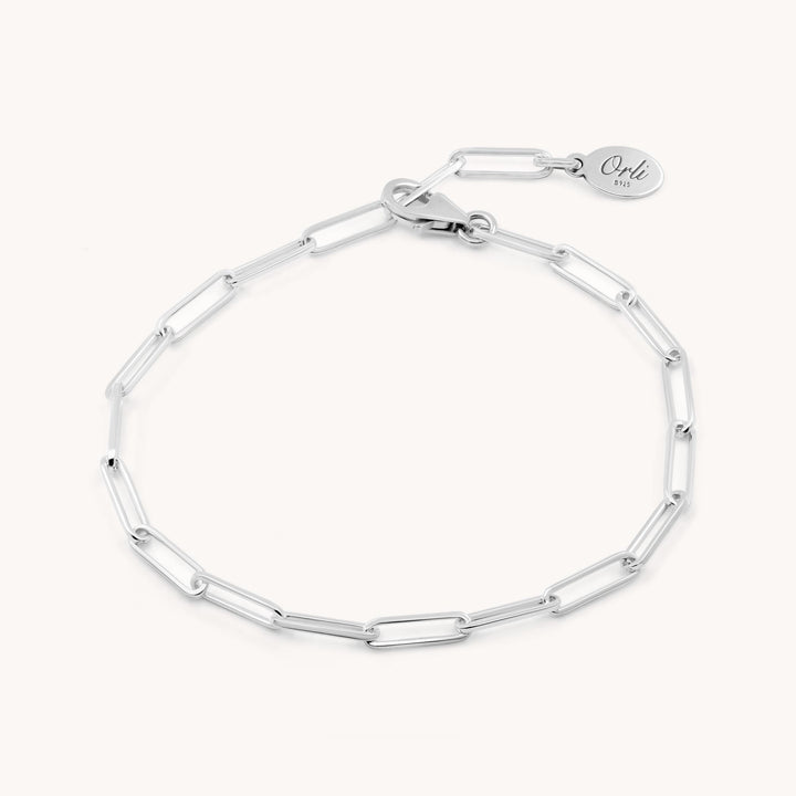 Sterling Silver Classic Paperclip Chain Bracelet