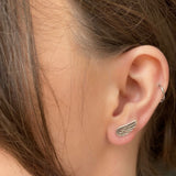Mini Angel Wing Stud Earrings