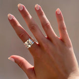Sterling Silver Spinner Ring with Silver Stars
