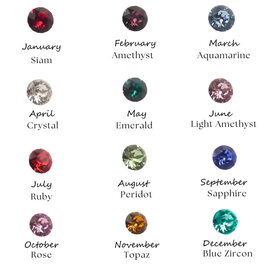 Initial & Birthstone Personalised Beads Bracelet – Orli Jewellery