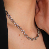 Charm Builder™ Chunky Oval Chain Necklace, Silver