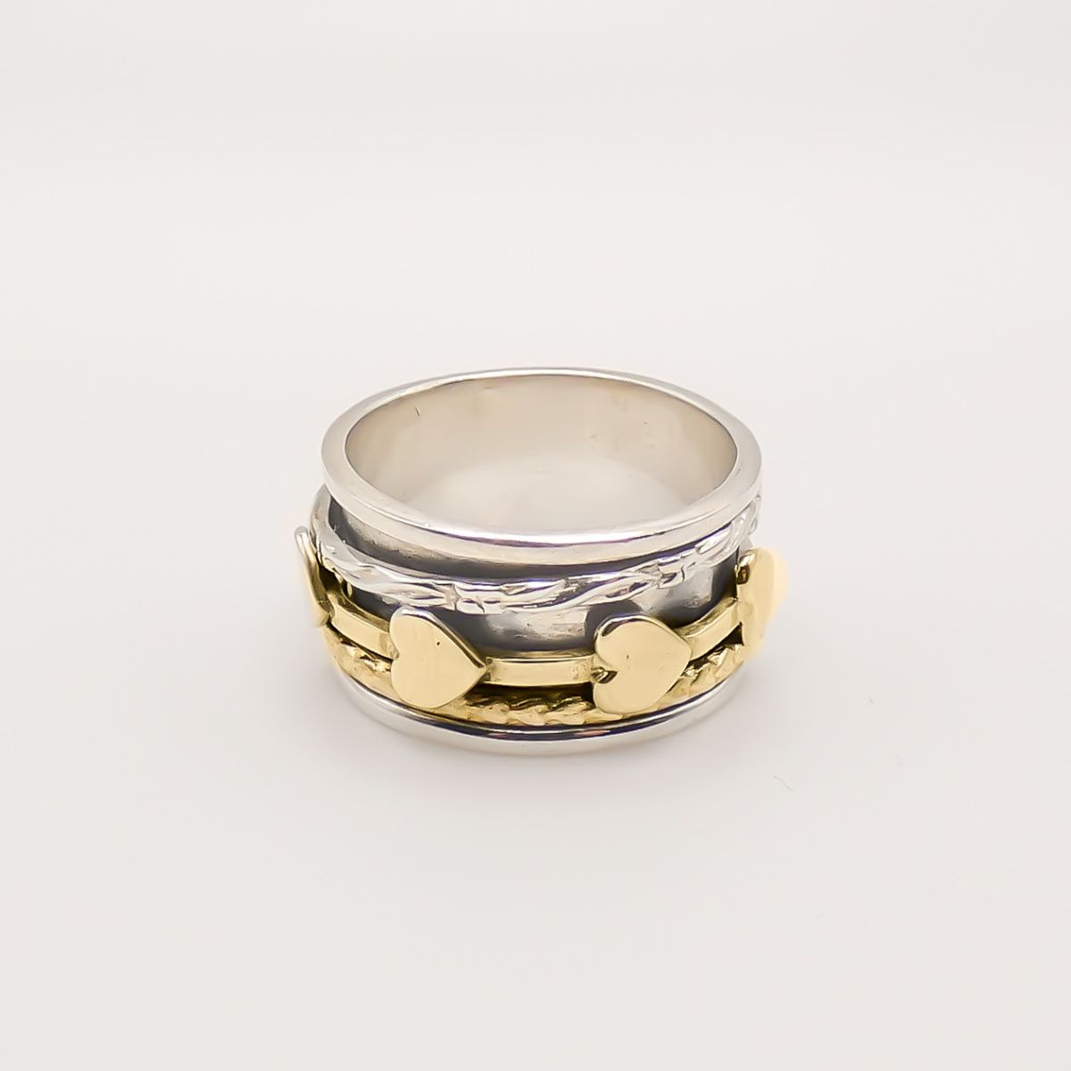 Heart hot sale spinner ring