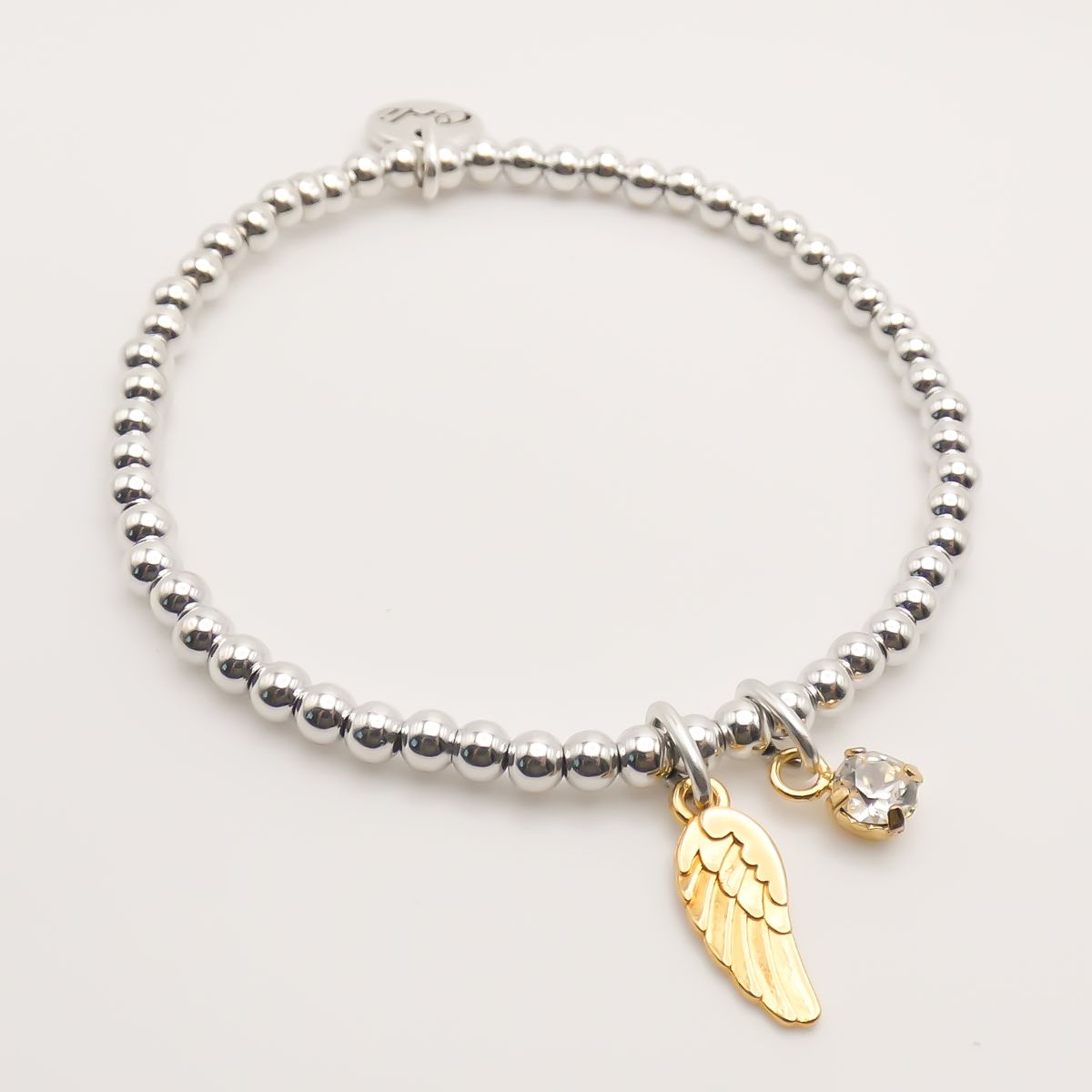 Personalised angel wing on sale bracelet