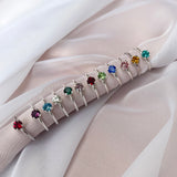Birthstone Adjustable Stacking Ring